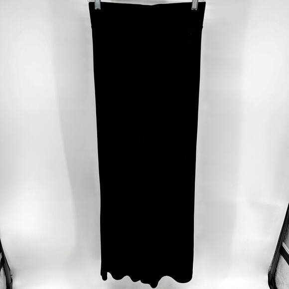 Boston Proper Wide Leg Pants Pull On High Rise Stretch Slinky Black XS 28"x33" - Picture 4 of 4